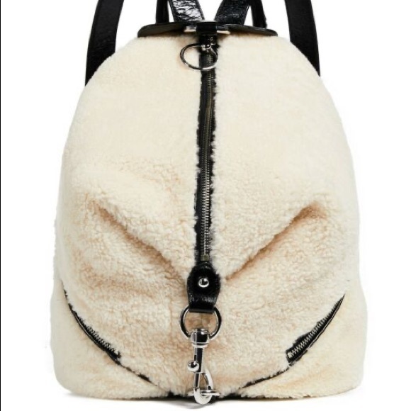 🚨PRICE DROP🚨 Rebecca Minkoff Genuine Shearling & Leather Julian Backpack - Picture 13 of 15